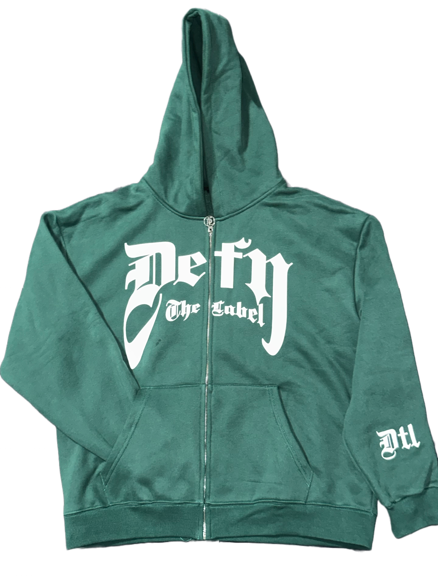 Forest Green Zip Up Hoodie