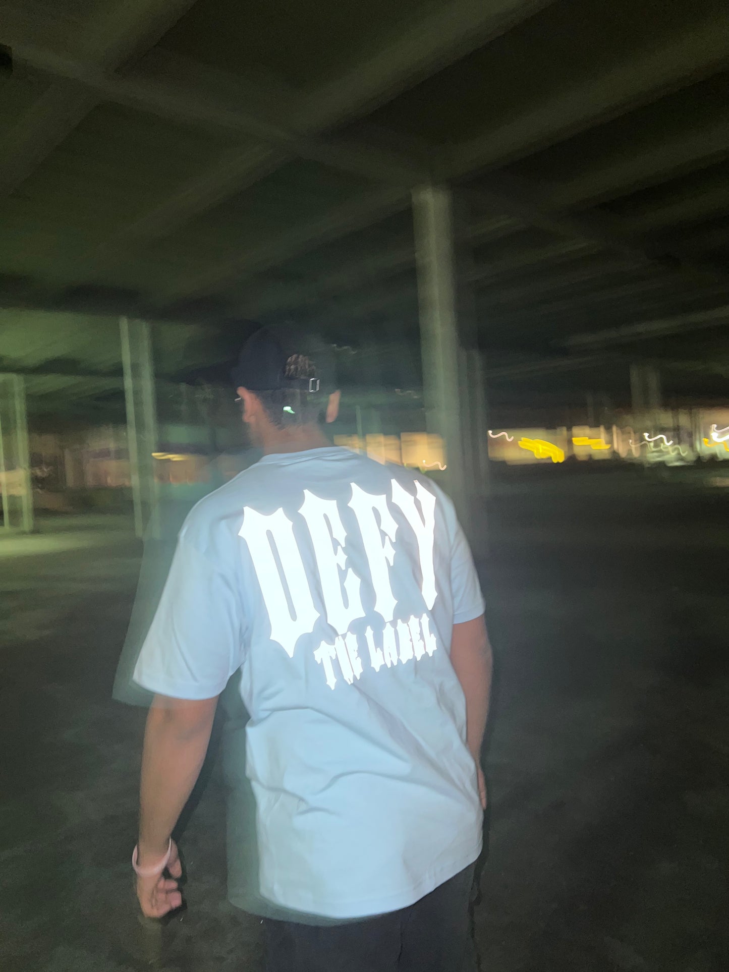 "Powder Blue Reflective Tee"