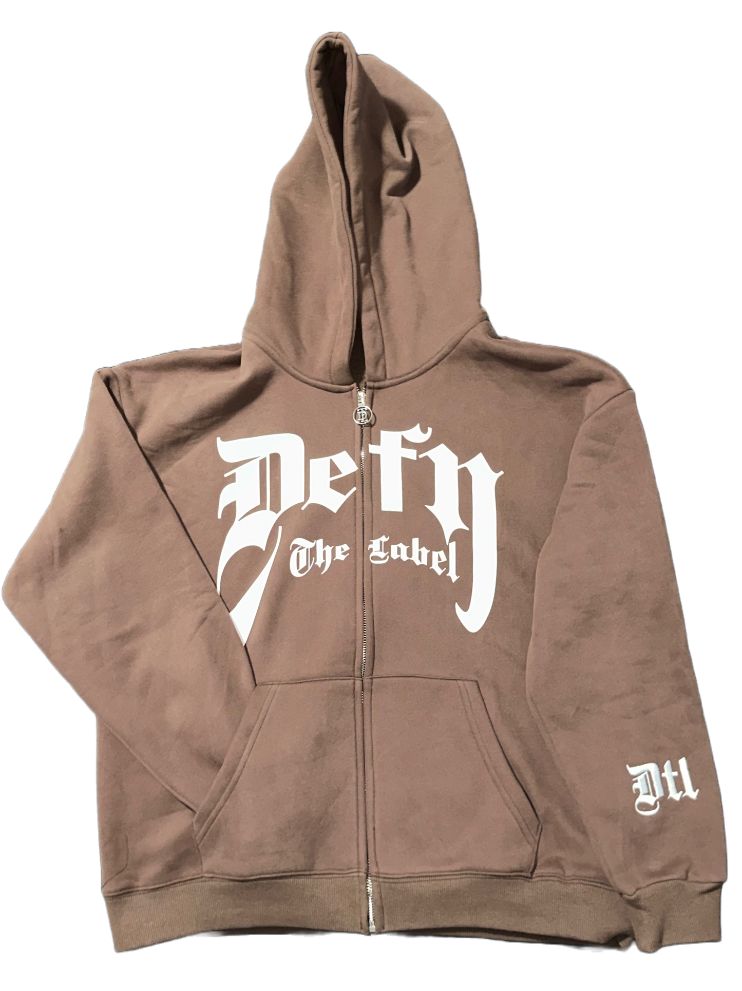 Chocolate Brown Zip Up Hoodie